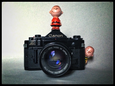 Charlie & Linus are very proud of their Canon A1.